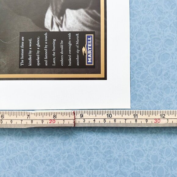 Martell Cognac Double-Page Ad – 2 Loose Gold Book Pages, Vintage Spirits Decor - Picture 10 of 10